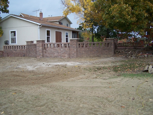 Block & Concrete Patio